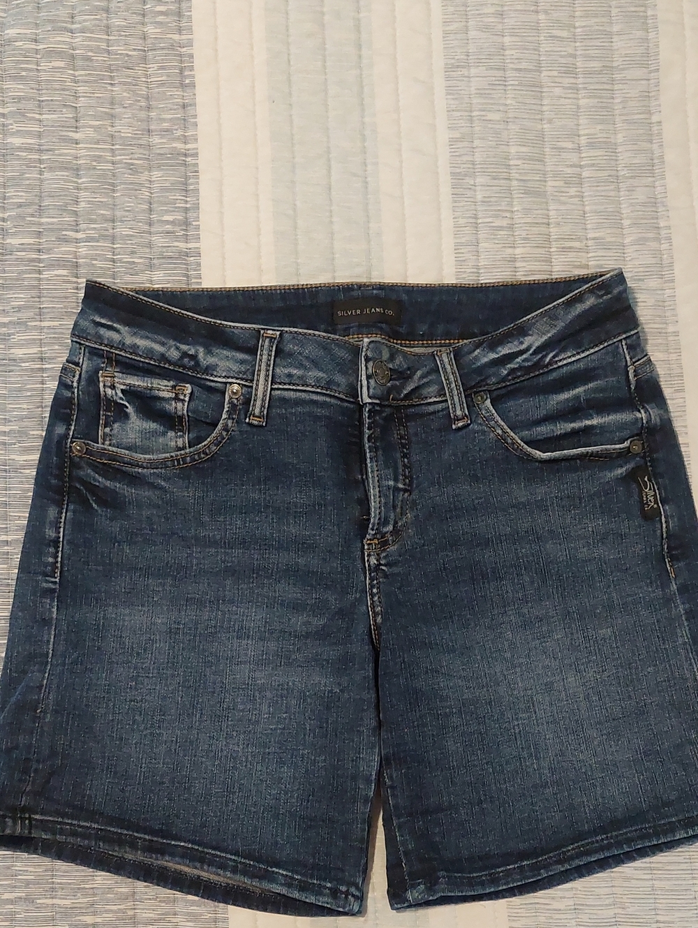 Silver Jeans Women's Dark Indigo Denim Shorts